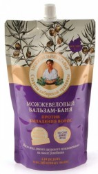 Бальзам-баня для волос, Рецепты бабушки Агафьи 500 мл На 5 соках можжевеловый против выпадения волос дой-пак